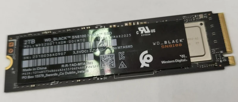 SSD M.2 WESTERN DIGITAL SN8100 2 To
