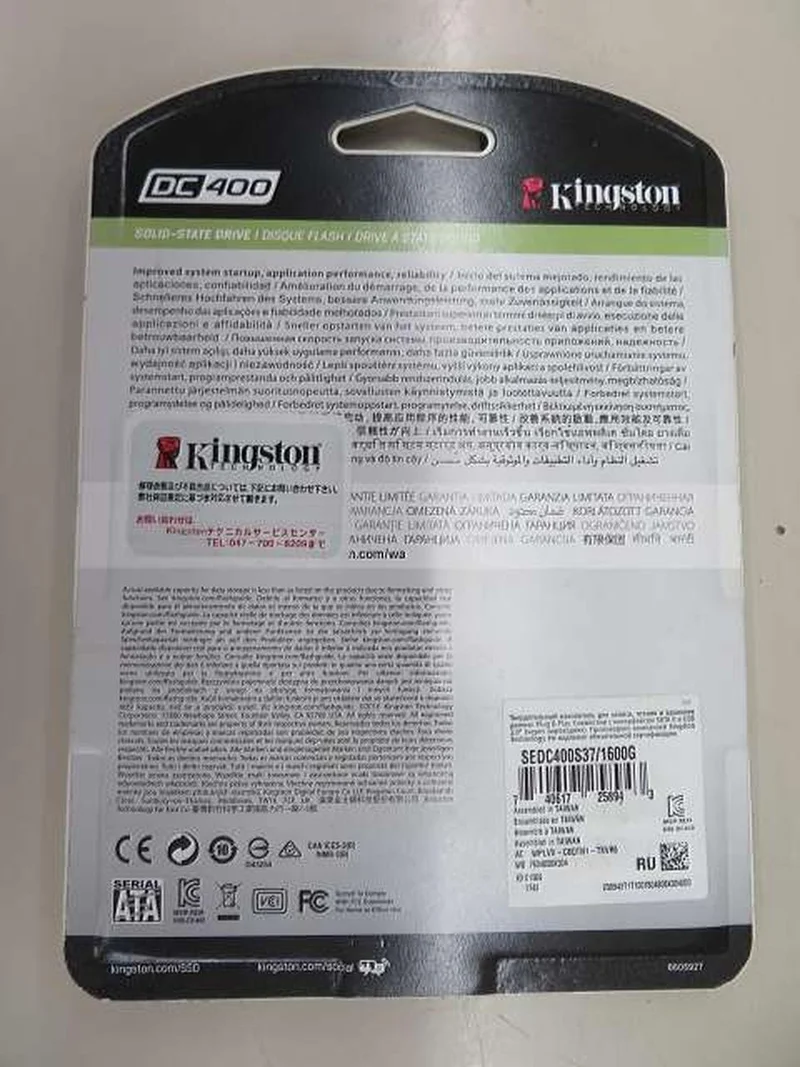 KINGSTON [Non ouvert] SSD 1.6 To 2.5 pouces SEDC400S37/1600G