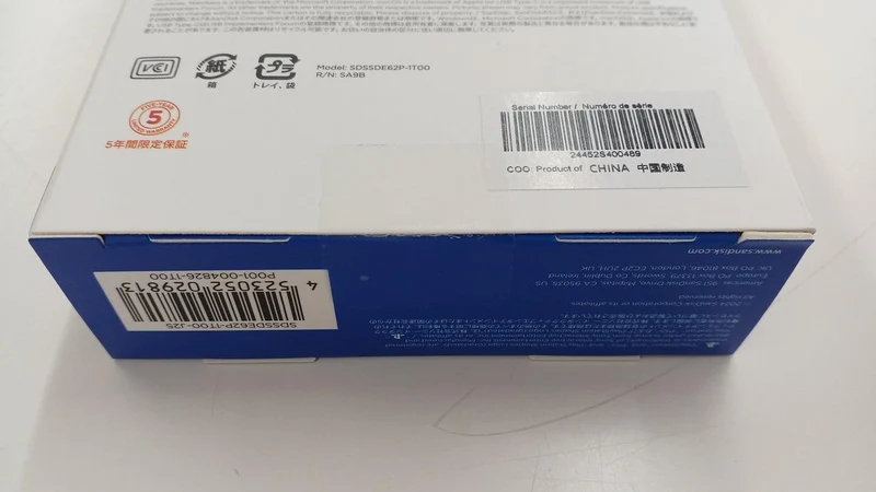 SSD externe SANDISK SDSSDE62P-1T00-J25