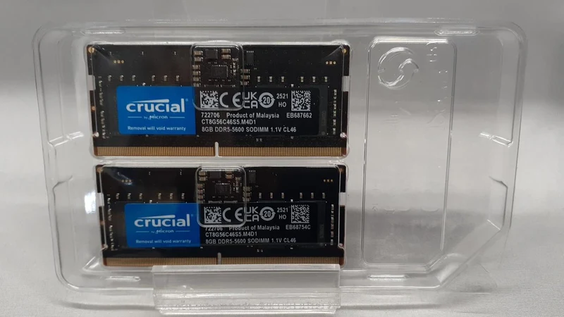Mémoire principale CRUCIAL CT8G56C46U5. M4D1