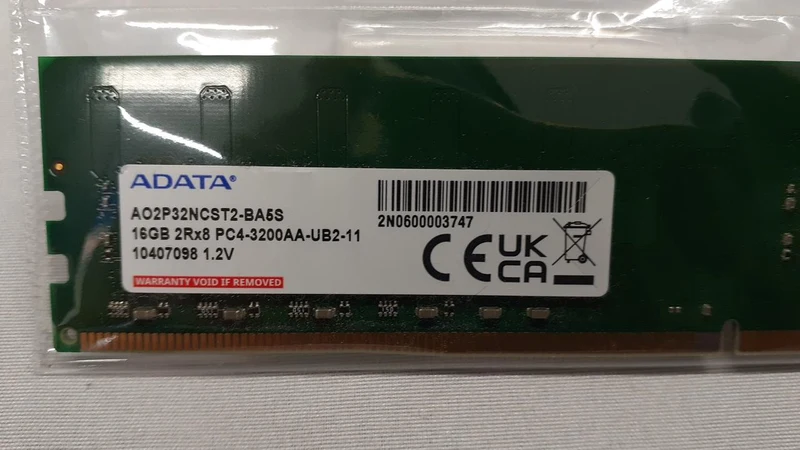 Mémoire ADATA PC4 16 Go 3200 MHz