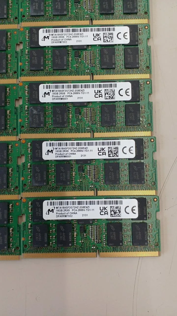 Kit de mémoire MICRON pour ordinateurs portables MTA18AFS2G72HZ-2G6E4ZI