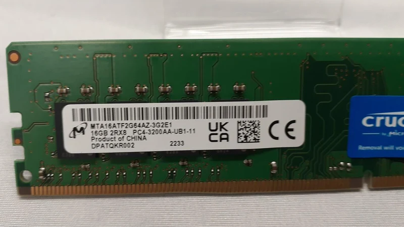 Mémoire CRUCIAL DDR4 16 Go PC4-3200AA-UB1-11