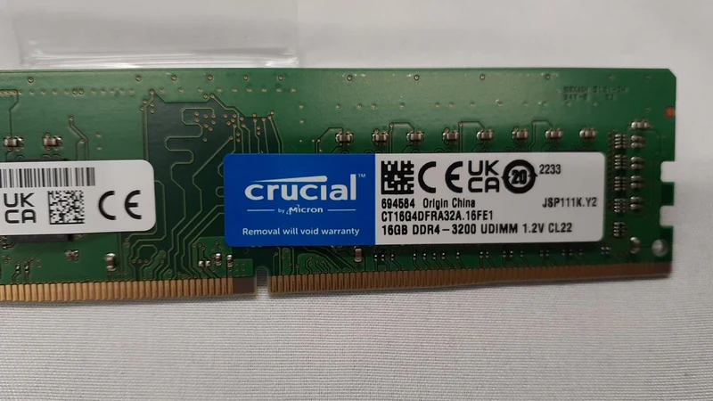 Mémoire CRUCIAL DDR4 16 Go PC4-3200AA-UB1-11