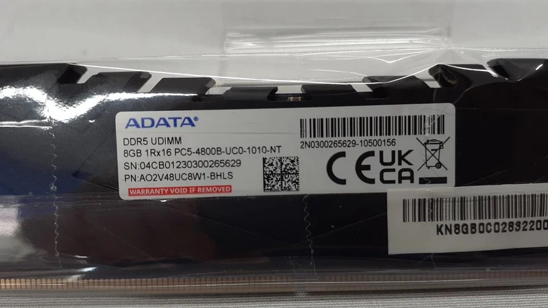Mémoire ADATA DDR5 PC5-4800B-UC0-1010-NT
