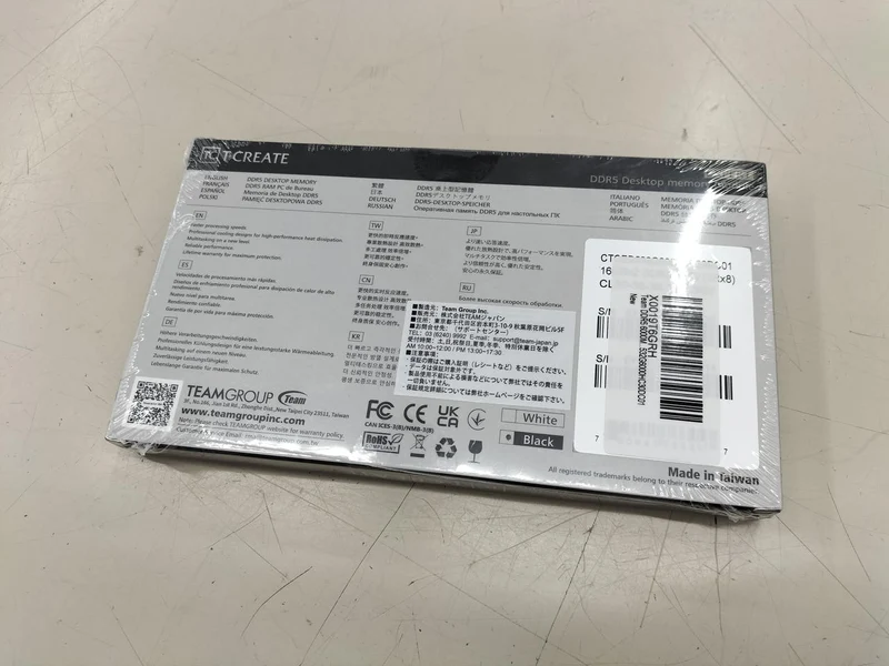TEAMGROUP [Non ouvert] Mémoire DDR5 2×16 Go T-CREATE DDR5 32 Go 6000 MHz