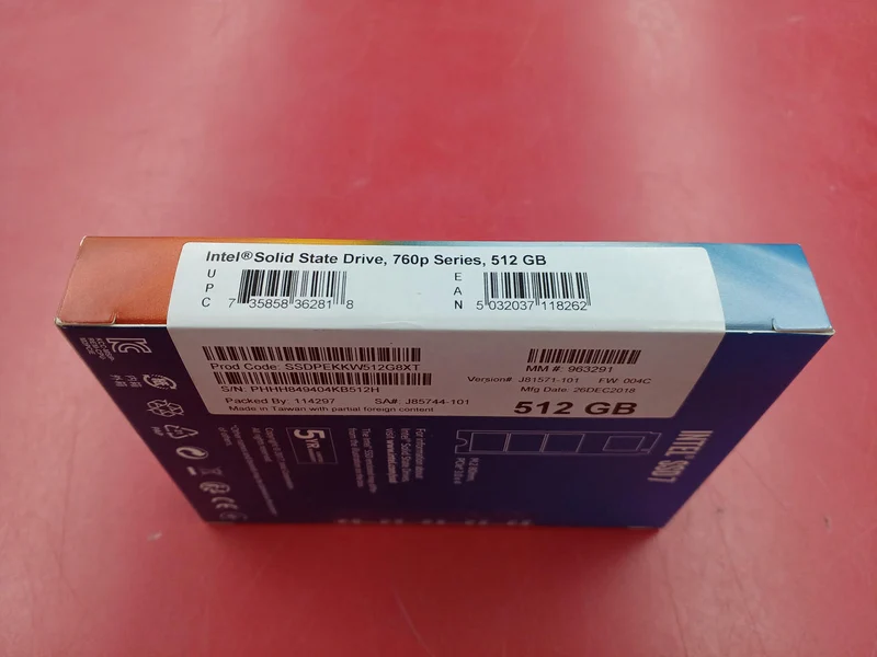 SSD INTEL 512 Go SSDPEKKW512G8XT
