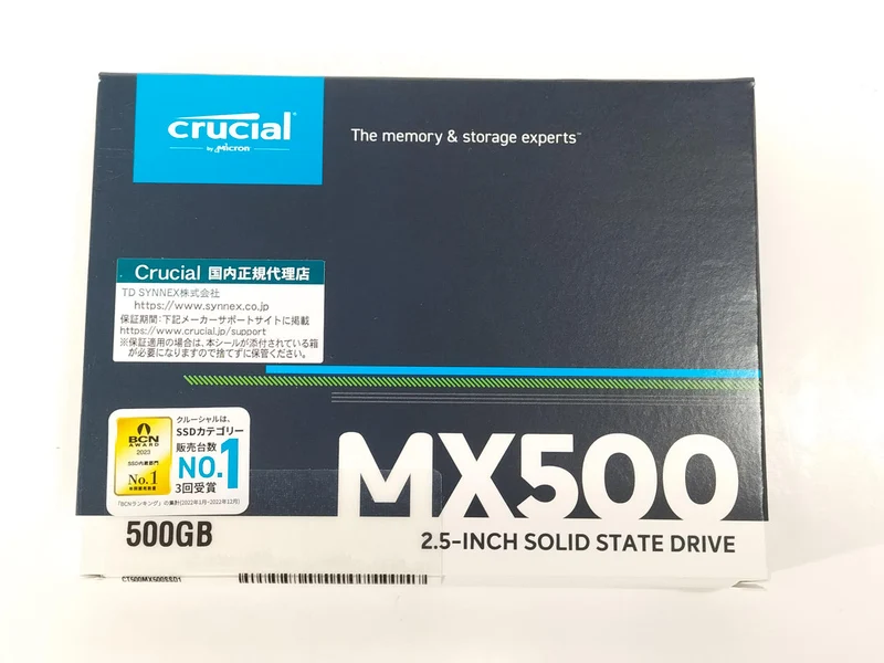 Crucial [Non ouvert] MX500 CT500MX500SSD1/JP