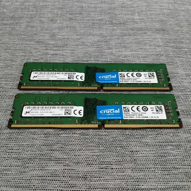 Mémoire CRUCIAL 2 × 8 Go MTA16ATF1G64AZ-2G1B1