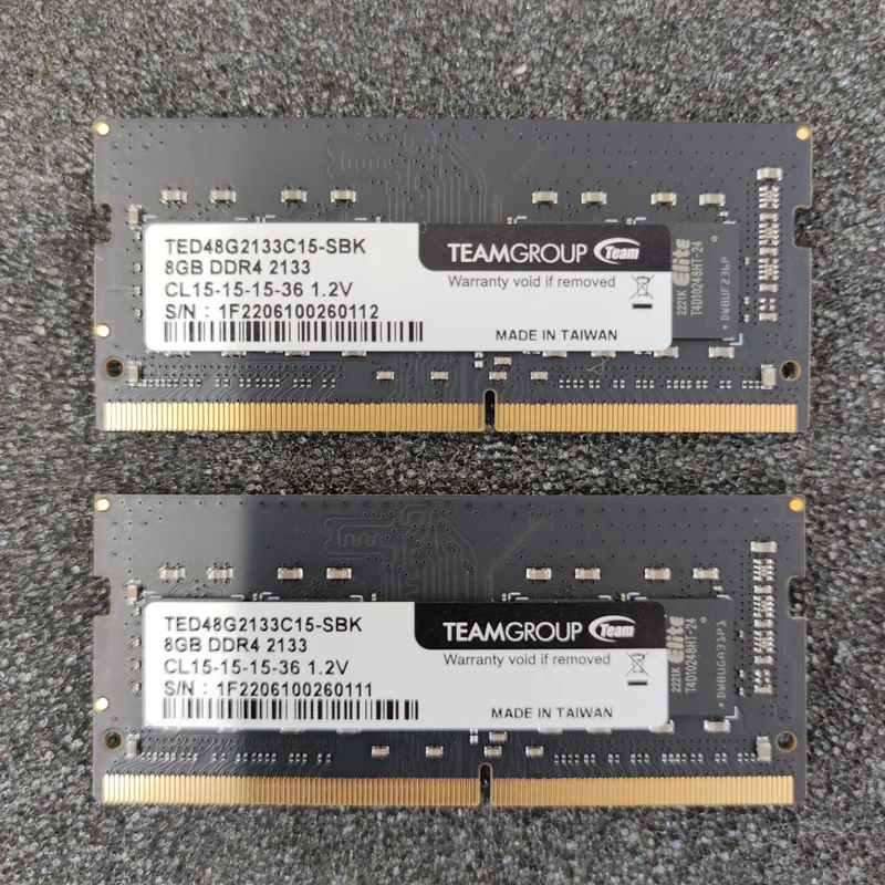 Mémoire TEAM DDR4 TED48G2133C15-SBK