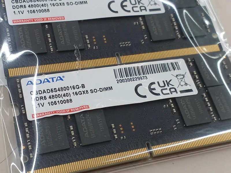 Mémoire pour ordinateur portable ADATA 16 Go × 2 DDR5-4800 (PC5-38400)
