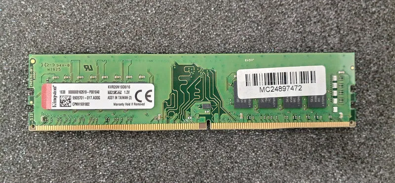Mémoire KINGSTON DDR4 KVR26N19D8/16