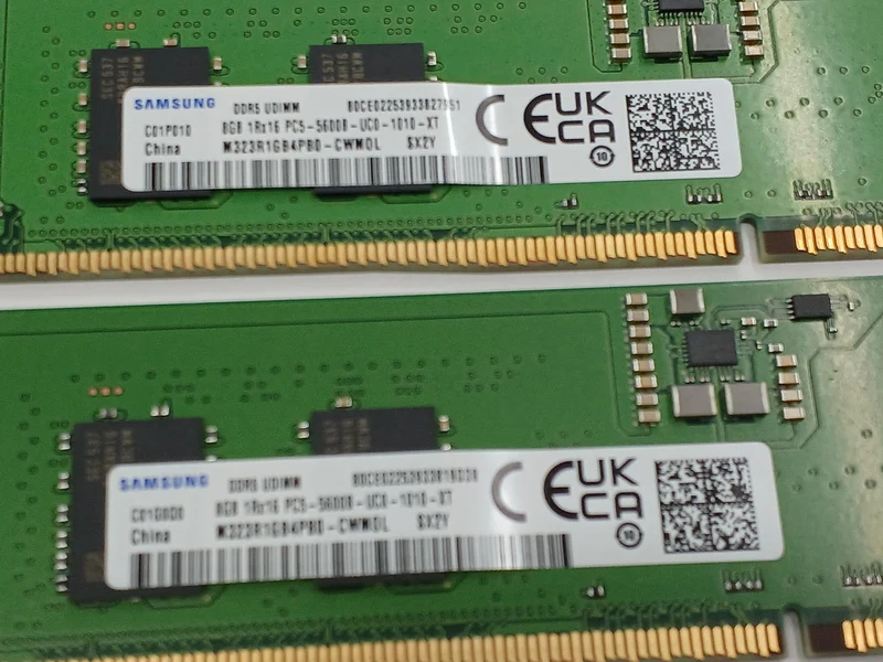 SAMUNG Ordinateur de bureau DDR5 8 Go, paquet de 2 M323R1GB4PB0-CWM0L