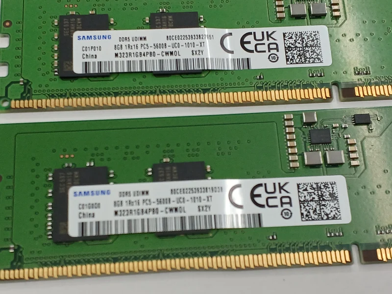 SAMUNG Ordinateur de bureau DDR5 8 Go, paquet de 2 M323R1GB4PB0-CWM0L