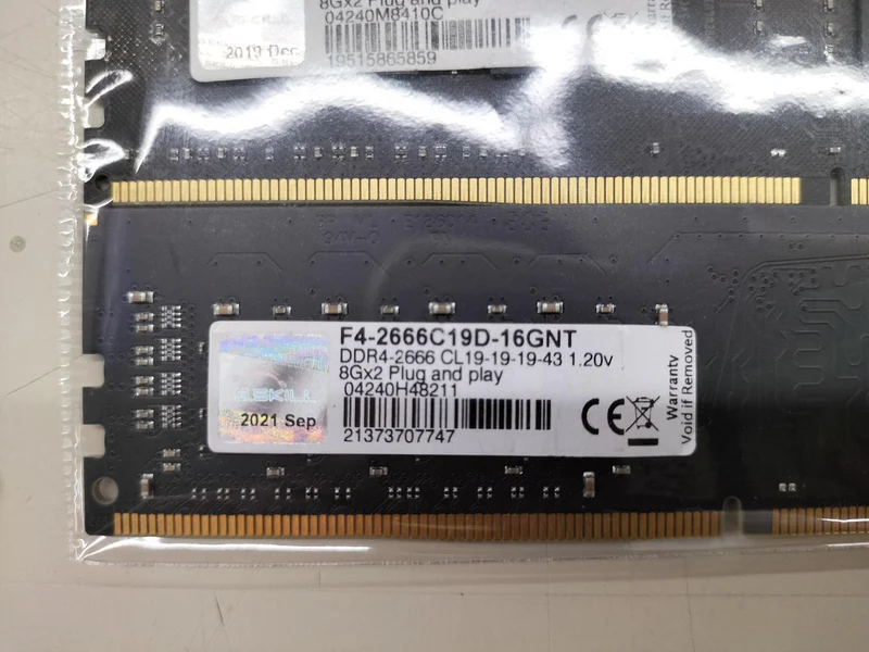 Mémoire vive G SKILL DDR4 16 Go 21373707747