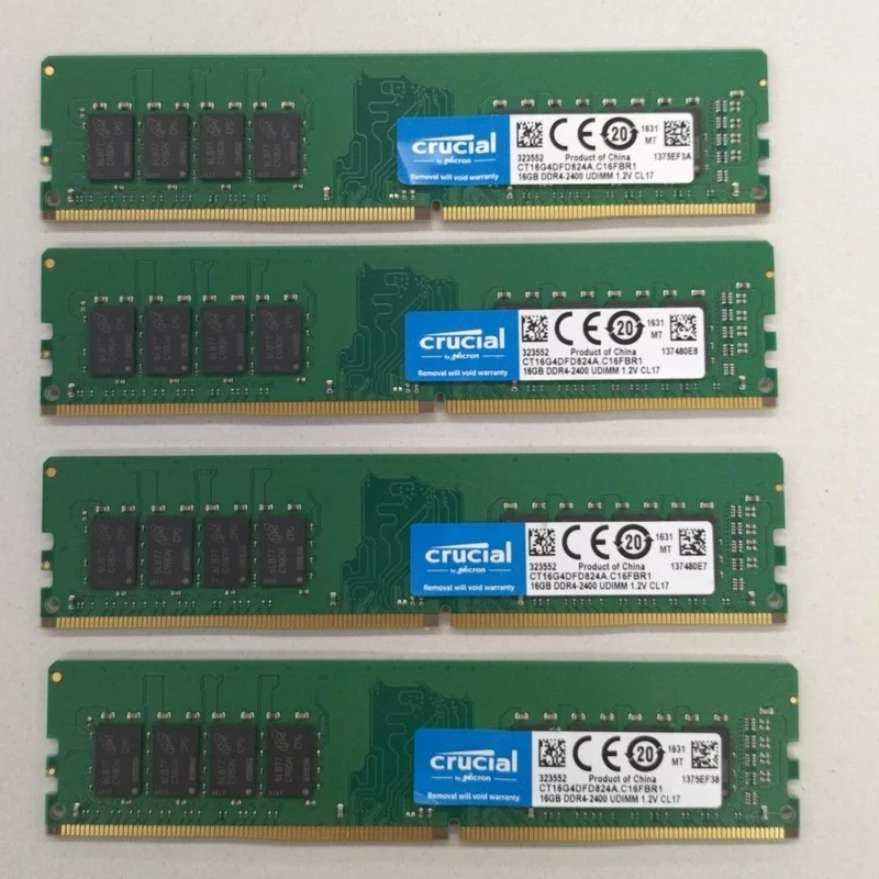 Mémoire CRUCIAL : 16 Go x 4 CT16G4DFD824A. C16FBR1