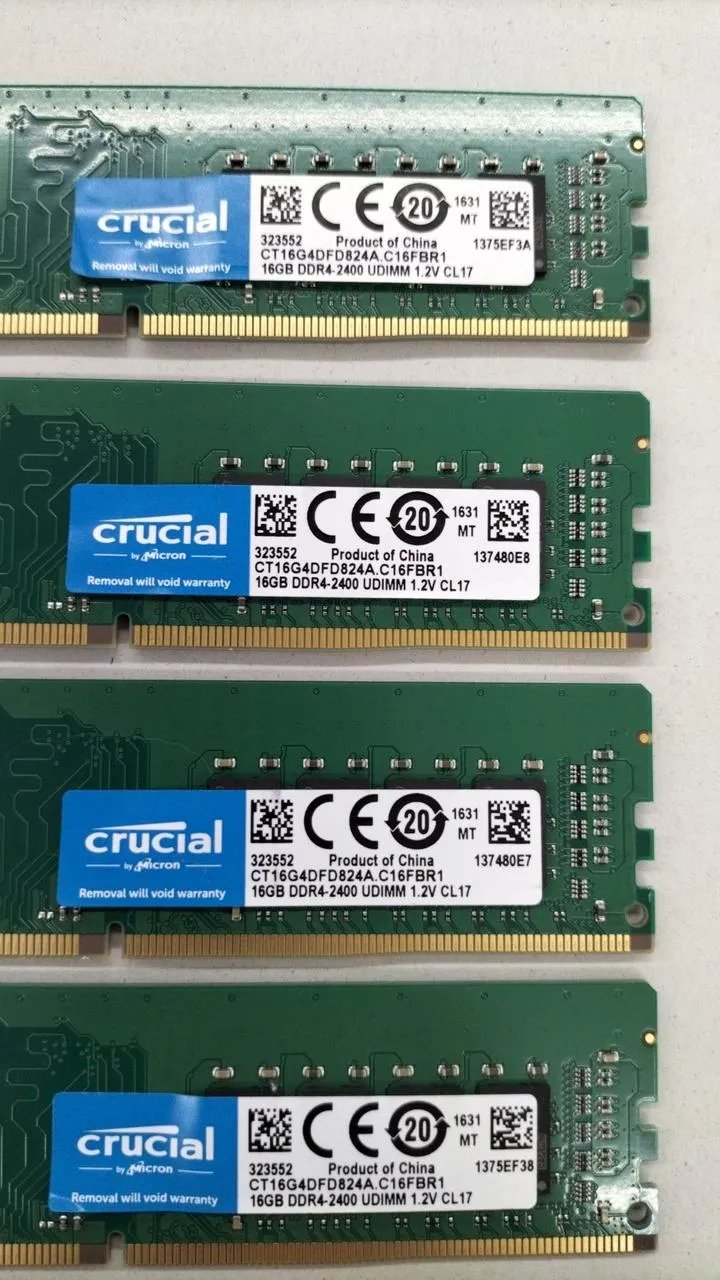 Mémoire CRUCIAL : 16 Go x 4 CT16G4DFD824A. C16FBR1
