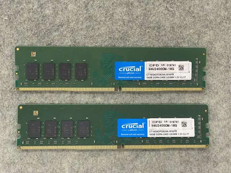 CRUCIAL DDR4-2400 16 Go x2 (2 puces, 32 Go) W4U2400CM-16G