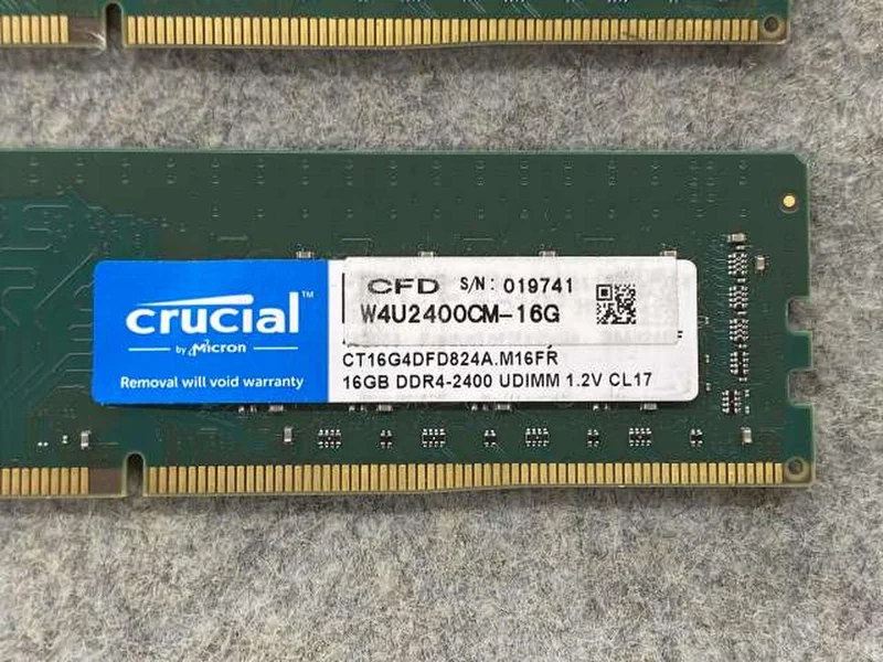 CRUCIAL DDR4-2400 16 Go x2 (2 puces, 32 Go) W4U2400CM-16G