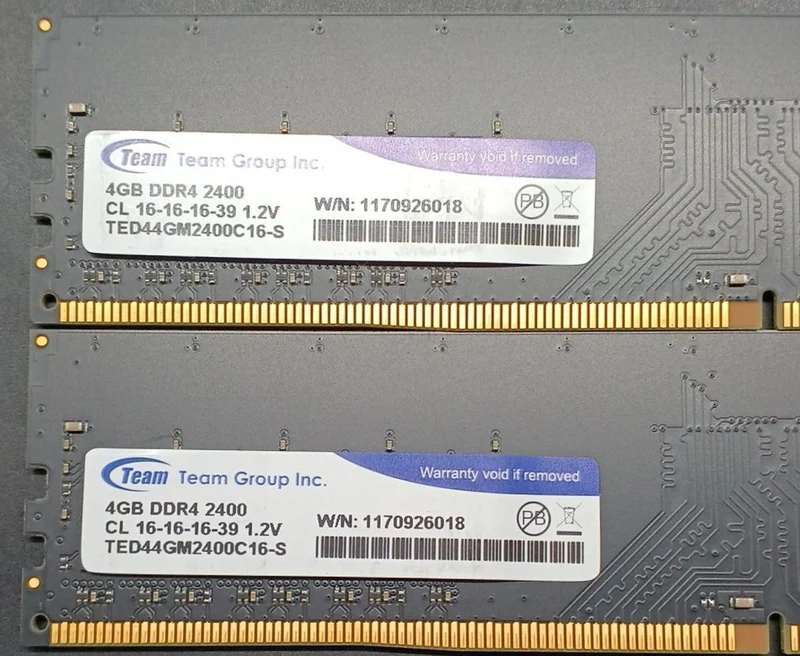 ÉQUIPE DDR4 TED44GM2400C16