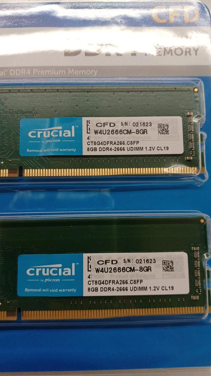 Mémoire Crucial [8 Go x 2] DDR4 W4U2666CM-8GR