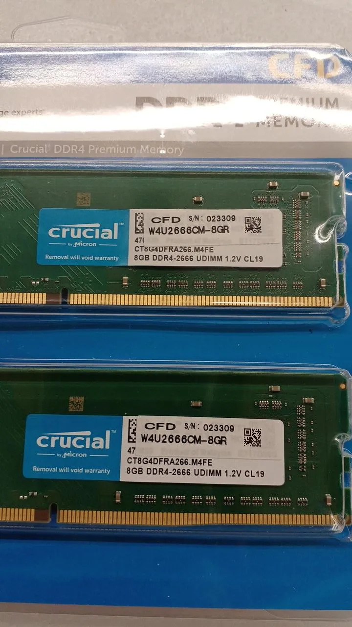 Mémoire CRUCIAL [8 Go x 2] DDR4 W4U2666CM-8GR