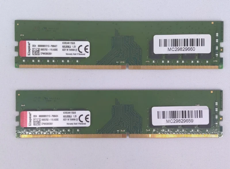 Mémoire KINGSTON DDR4 19200 8 Go (2 puces)