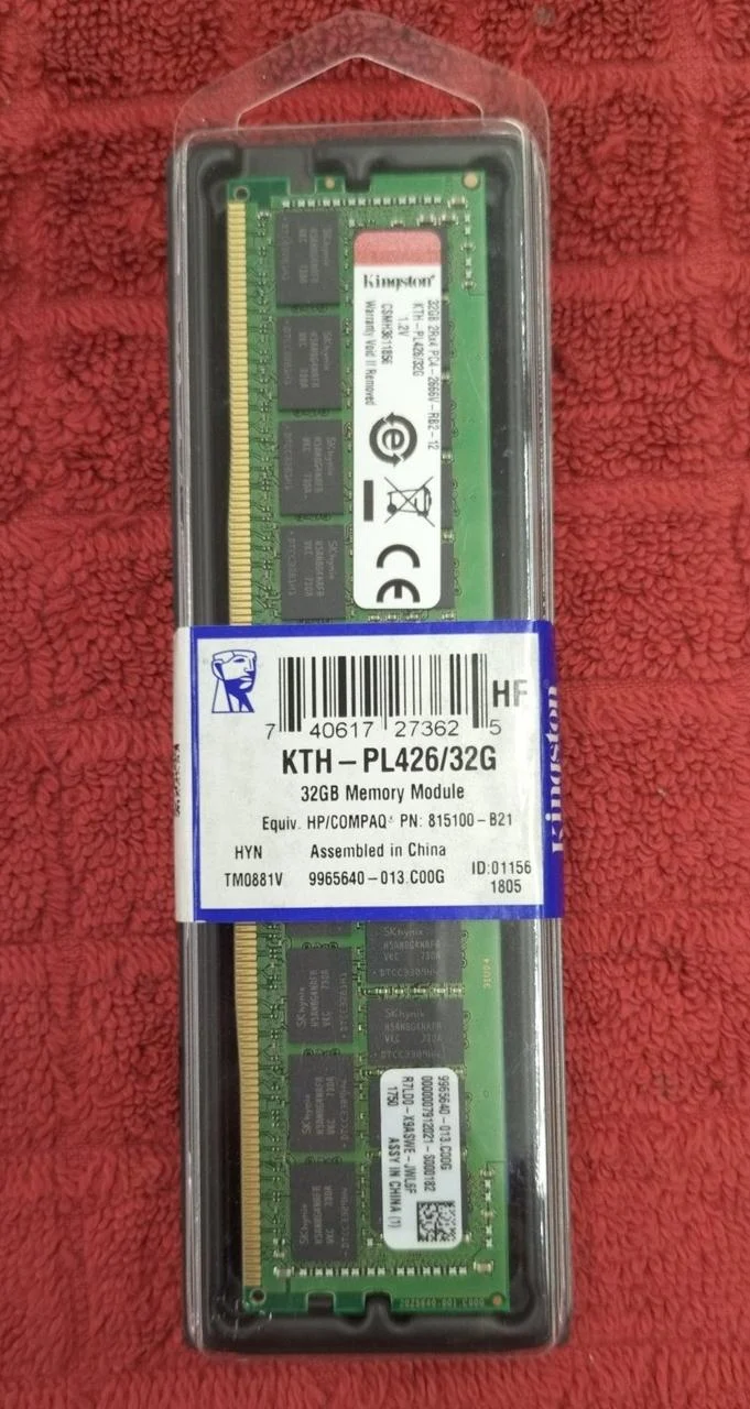 Mémoire PC KINGSTON TECHNOLOGY KTH-PL426/32 Go