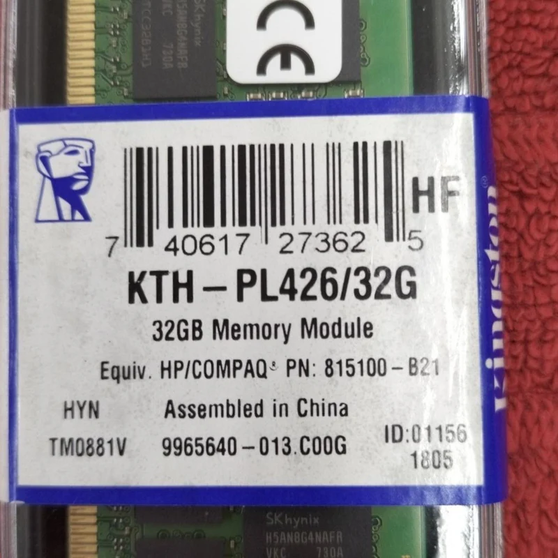 Mémoire PC KINGSTON TECHNOLOGY KTH-PL426/32 Go