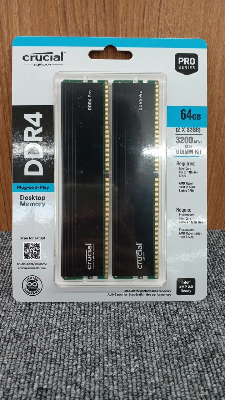 Mémoire CRUCIAL DDR4 CP2K32G4DFRA32A