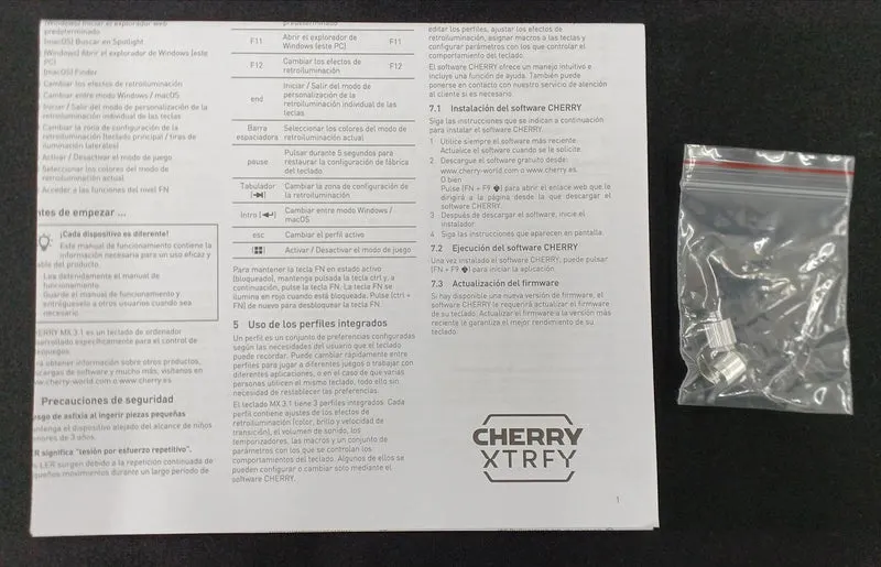 Clavier de jeu CHERRY XTRFY G80-3890HJACN-0/00