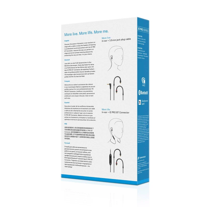 Ie 100 Pro Wireless Black (sans Fil)
