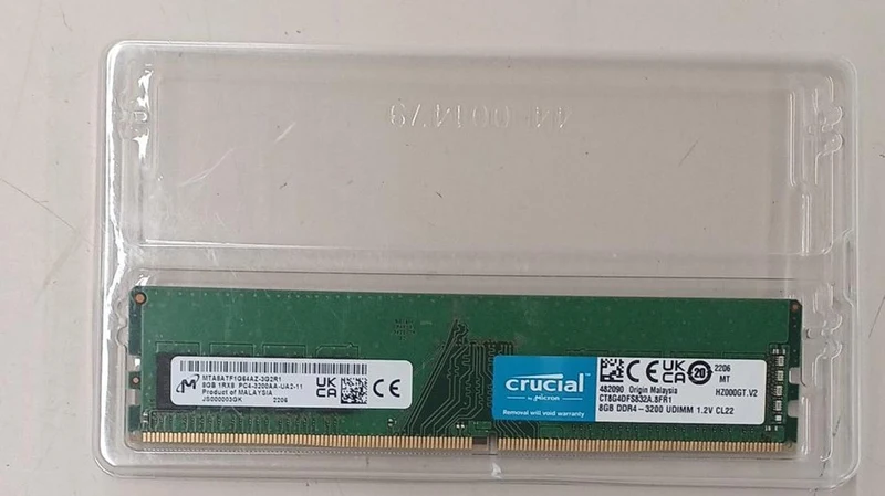 Mémoire CRUCIAL DDR4 8G MTA8ATF1G64AZ-3G2R1