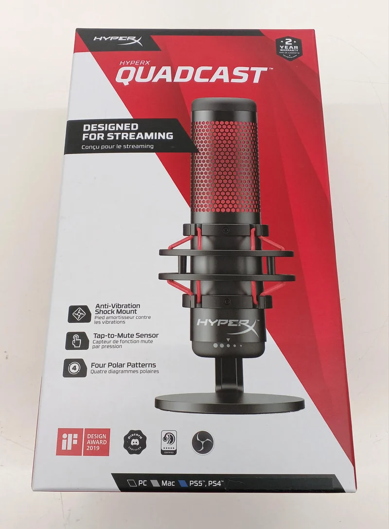 Microphone USB HYPERX QUADCAST (4P5P6AA)
