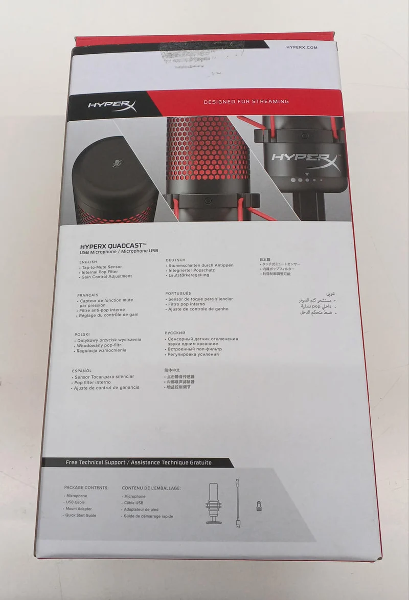 Microphone USB HYPERX QUADCAST (4P5P6AA)