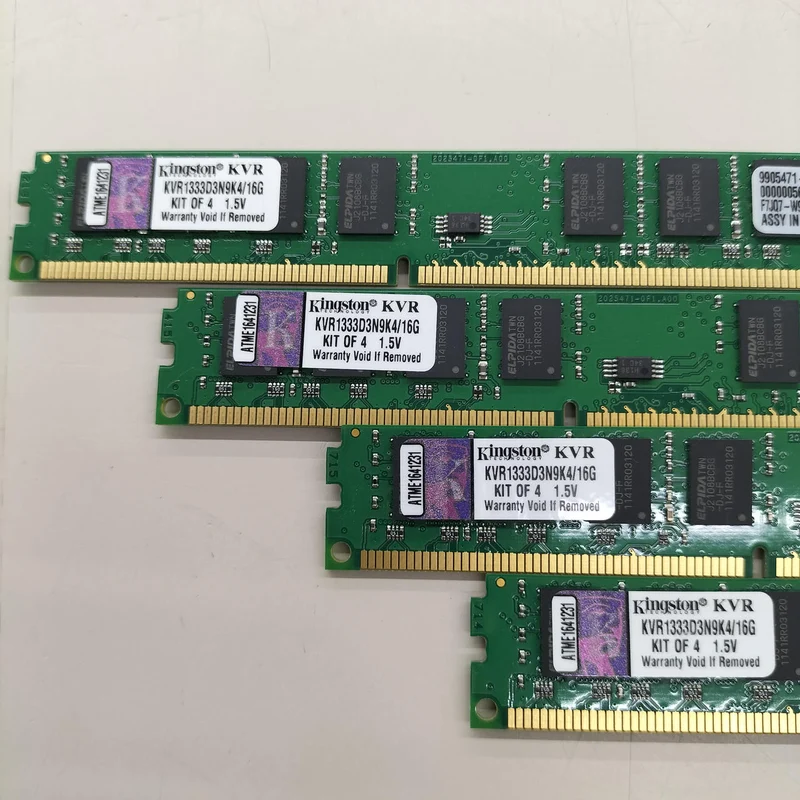 [À DÉCHETER] Kit de barrettes de RAM KINGSTON DDR3 16 Go KVR1333D3N9K4