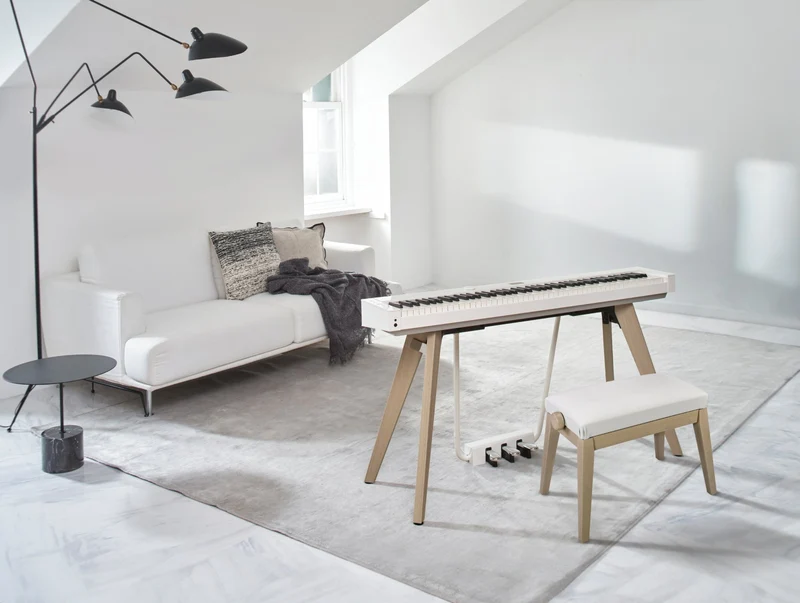 Banquette clavier BG50-VINYL Blanc