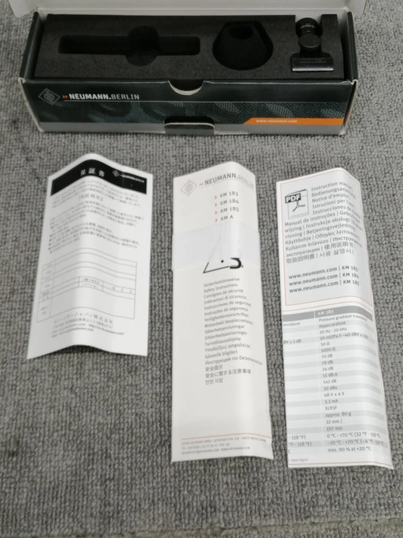 Microphone à condensateur NEUMANN KM184