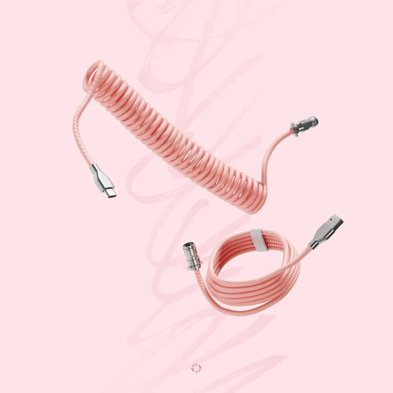 Câbles spiralés - Rose