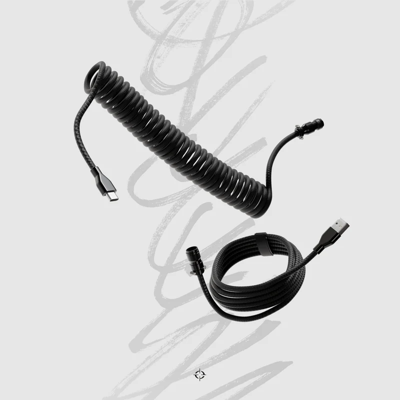 Câbles spiralés - Noir
