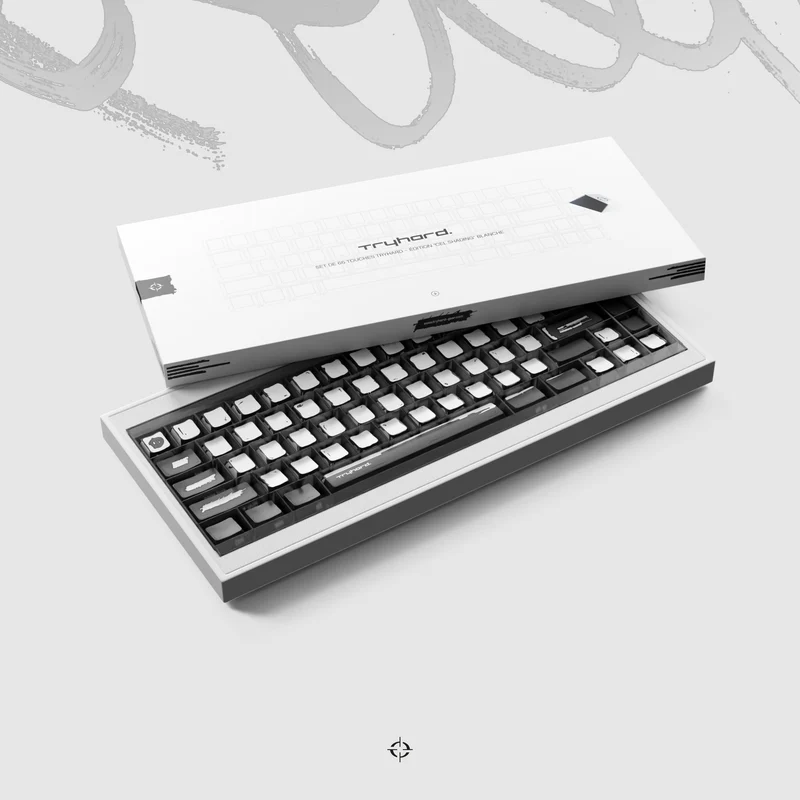 Set de 66 Keycaps - Celshading Blanc