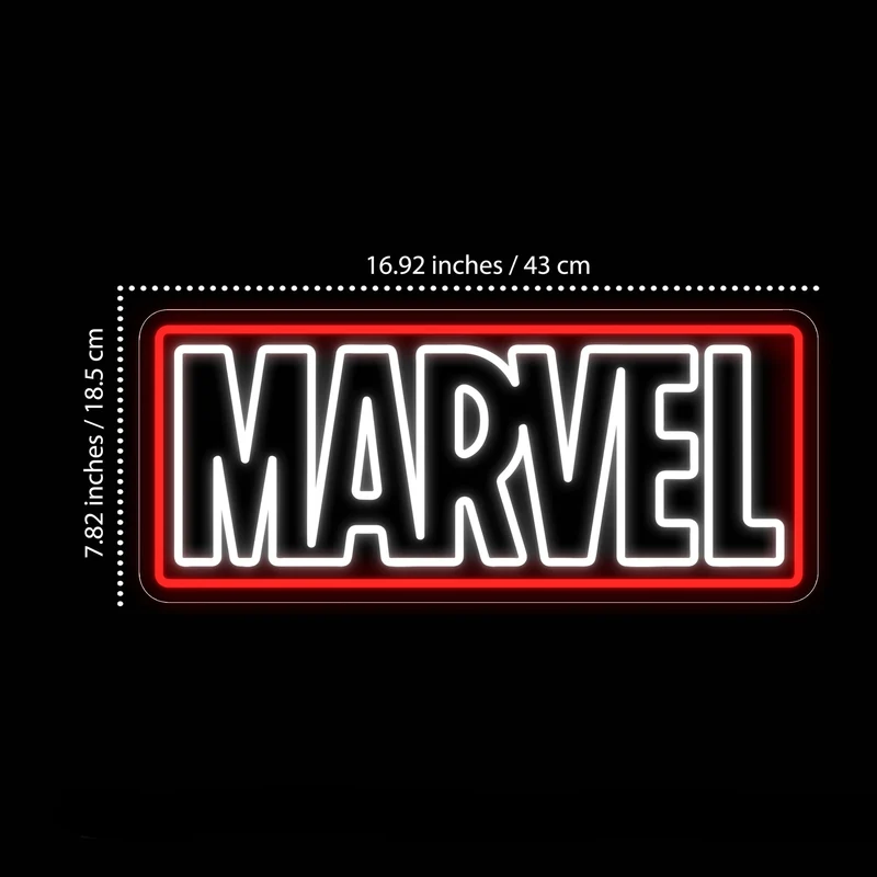 Néon Mural - Marvel Logo