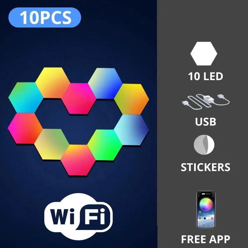 Panneau LED Hexagonal
