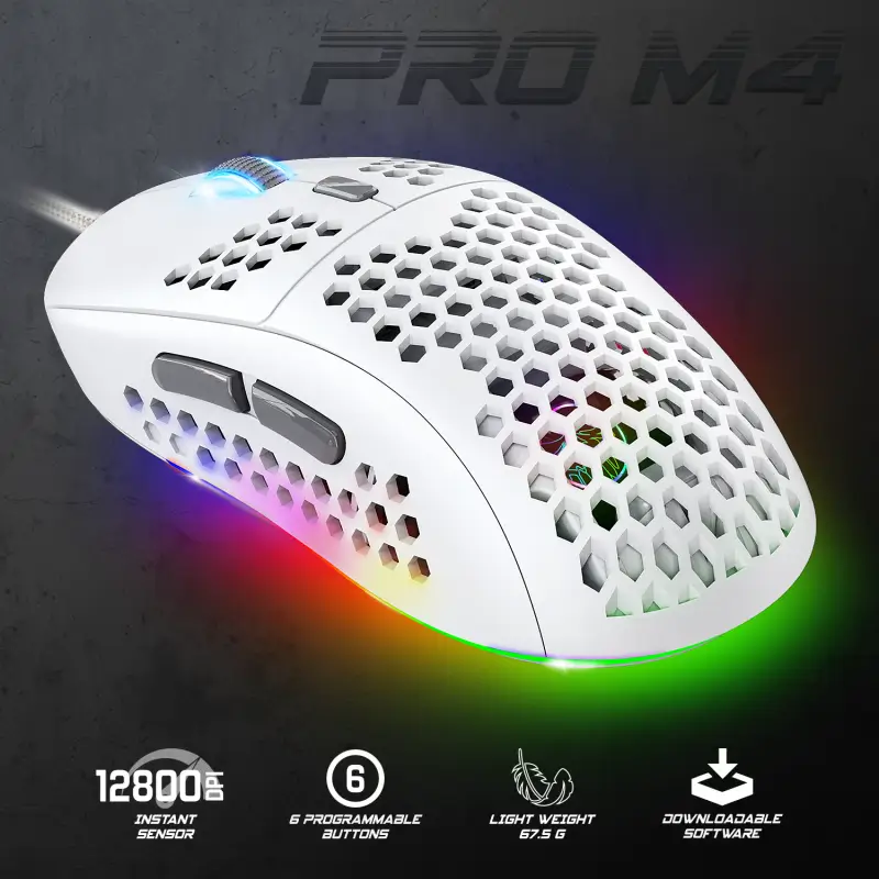 Souris Gamer : Pro-M4 Artic