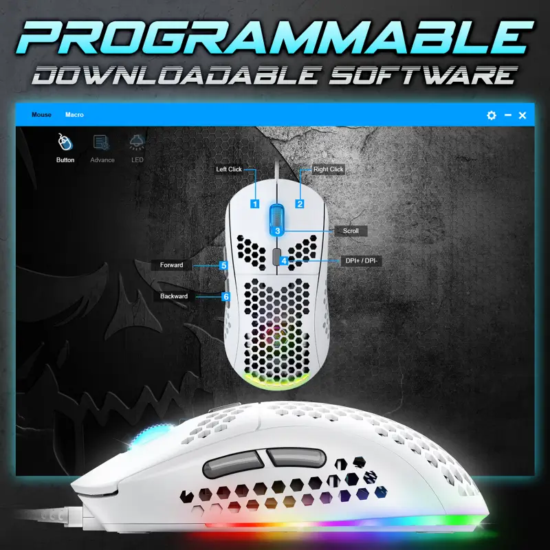 Souris Gamer : Pro-M4 Artic