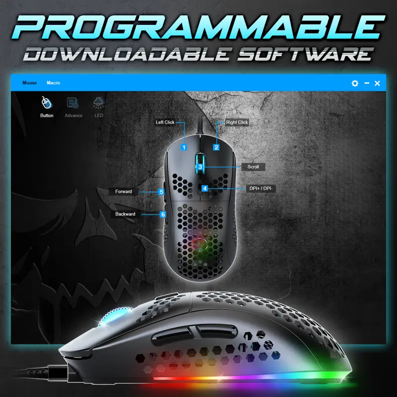 Souris Gamer Pro-M4 Noire