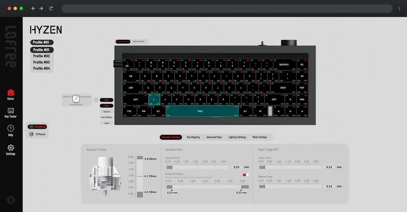 LOFREE HYZEN67 MAGNETIC KEYBOARD
