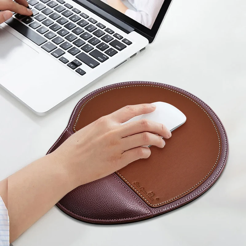 Tapis de Souris Ergonomique - Similicuir