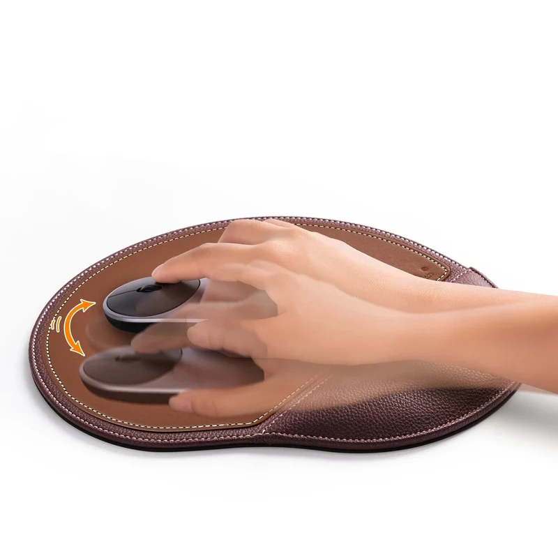 Tapis de Souris Ergonomique - Similicuir