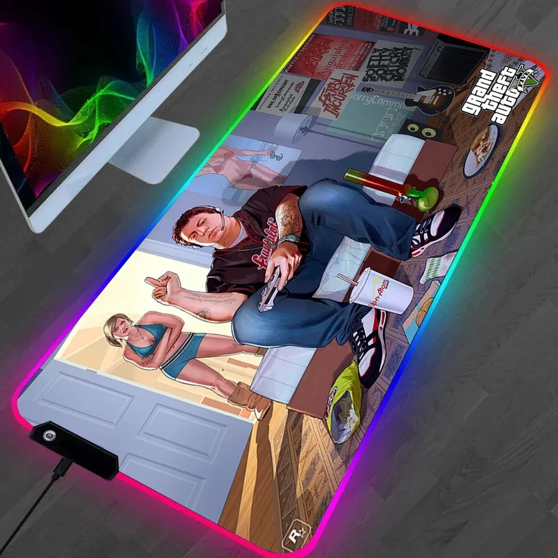 Tapis de Souris RGB Grand Theft Auto V - GTA 5